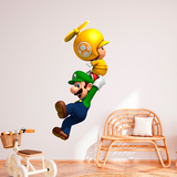 Adesivi per Bambini: Luigi con un Fungo Volante 5