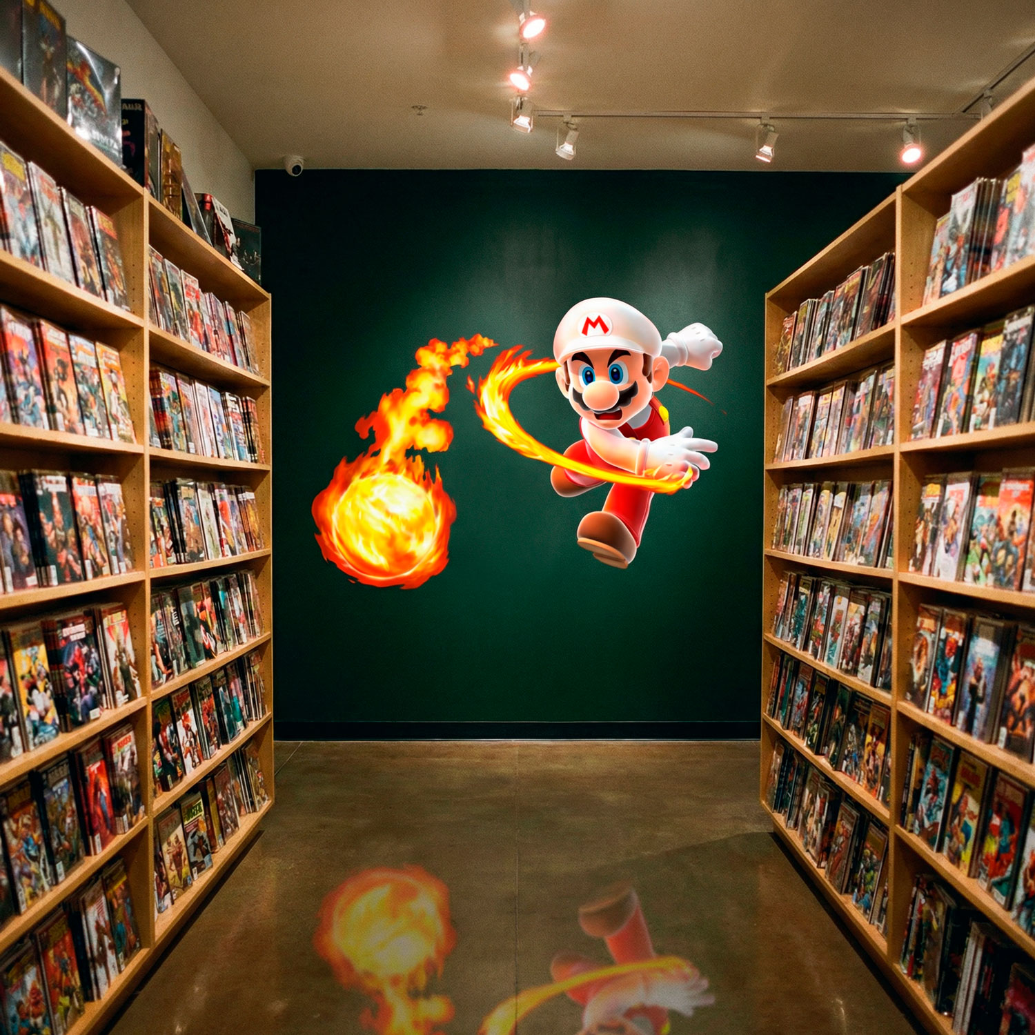 Adesivi per Bambini: Mario Bros Palla di Fuoco