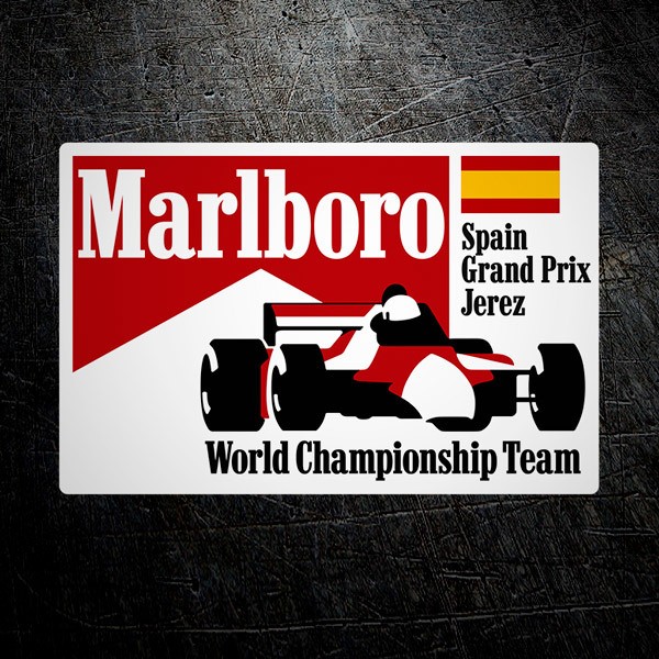 Adesivi per Auto e Moto: Marlboro Spagna Jerez