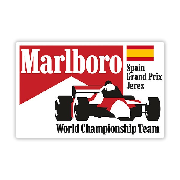 Adesivi per Auto e Moto: Marlboro Spagna Jerez