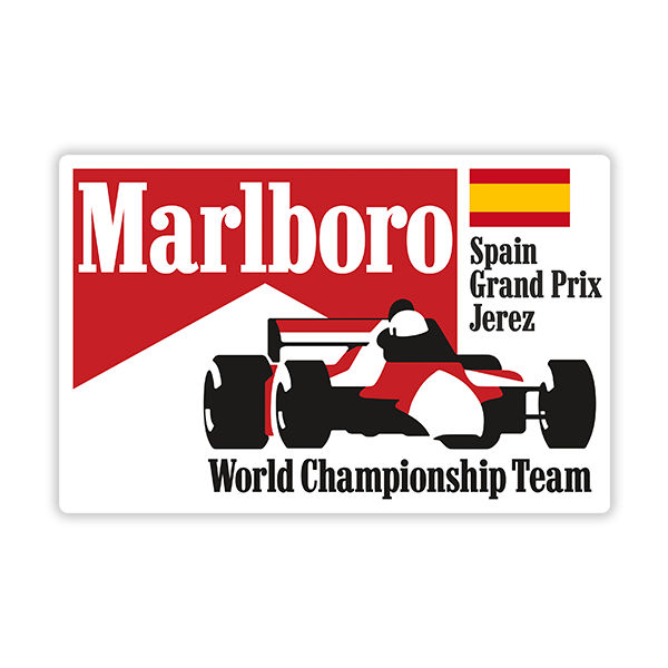 Adesivi per Auto e Moto: Marlboro Spagna Jerez