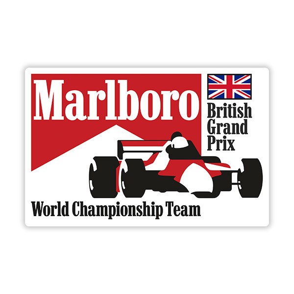 Adesivi per Auto e Moto: Gran Premio Marlboro Inghilterra