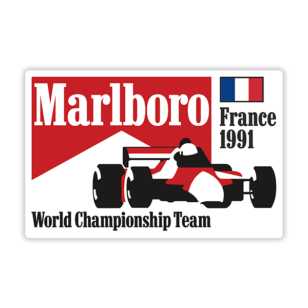 Adesivi per Auto e Moto: Marlboro France 1991 0