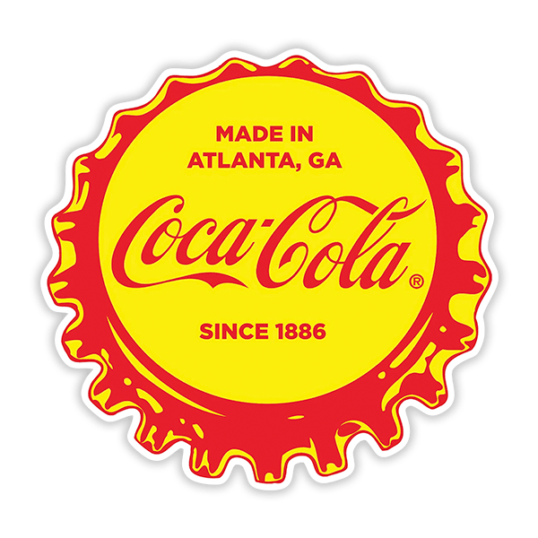 Adesivi per Auto e Moto: Coca Cola Since 1886