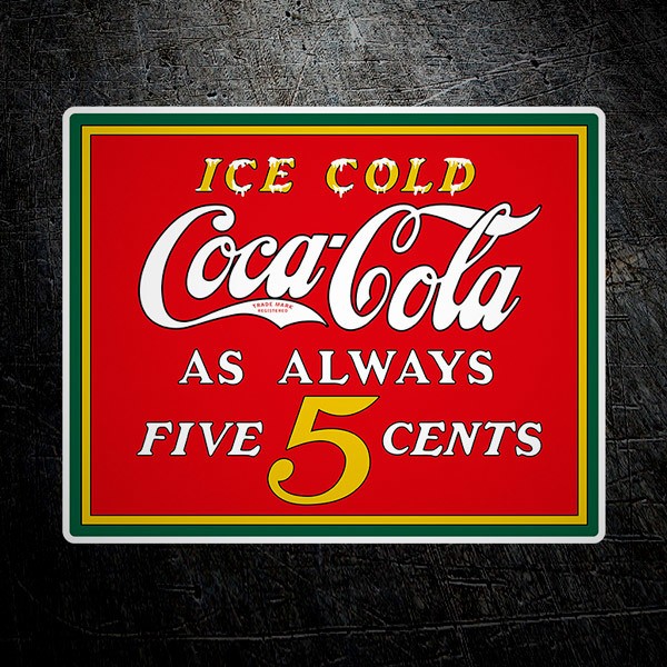 Adesivi per Auto e Moto: Ice Cold Coca Cola as Always