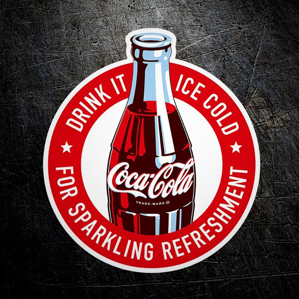 Adesivi per Auto e Moto: Coca Cola Drink It Ice Cold