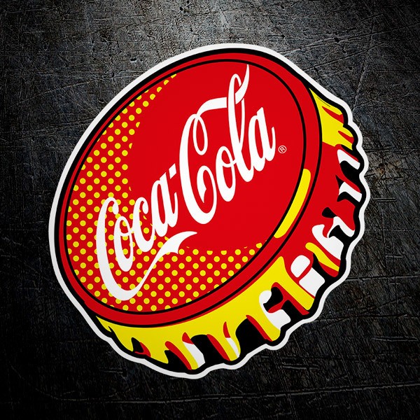 Adesivi per Auto e Moto: Piatto Coca Cola 1