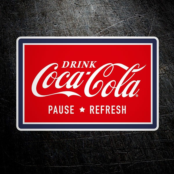 Adesivi per Auto e Moto: Coca Cola Pause & Refresh