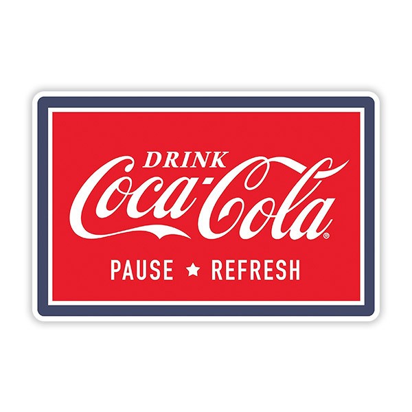 Adesivi per Auto e Moto: Coca Cola Pause & Refresh