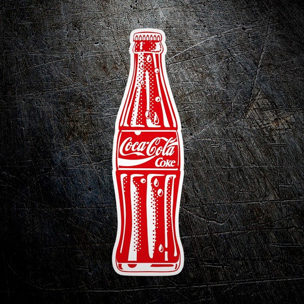 Adesivi per Auto e Moto: Bottiglia Rinfrescante Coca Cola