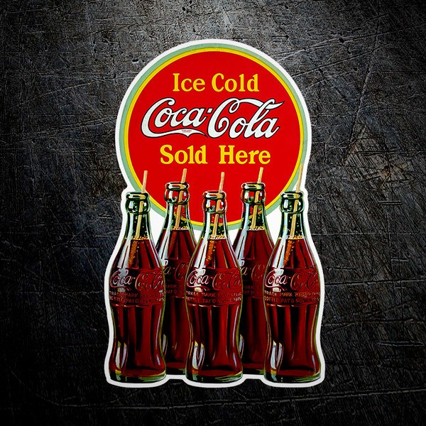 Adesivi per Auto e Moto: Ice Cold Coca Cola Sold Here 1