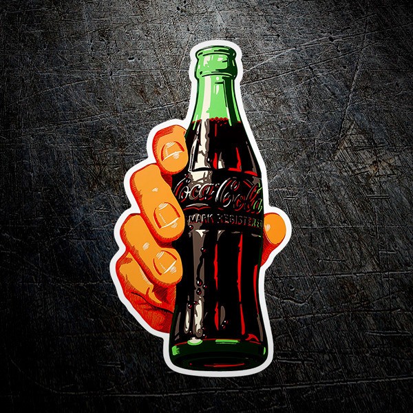 Adesivi per Auto e Moto: Mano con Coca Cola
