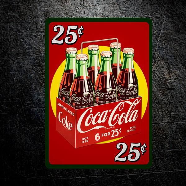 Adesivi per Auto e Moto: 6 Confezioni di Coca Cola a 25 Centesimi