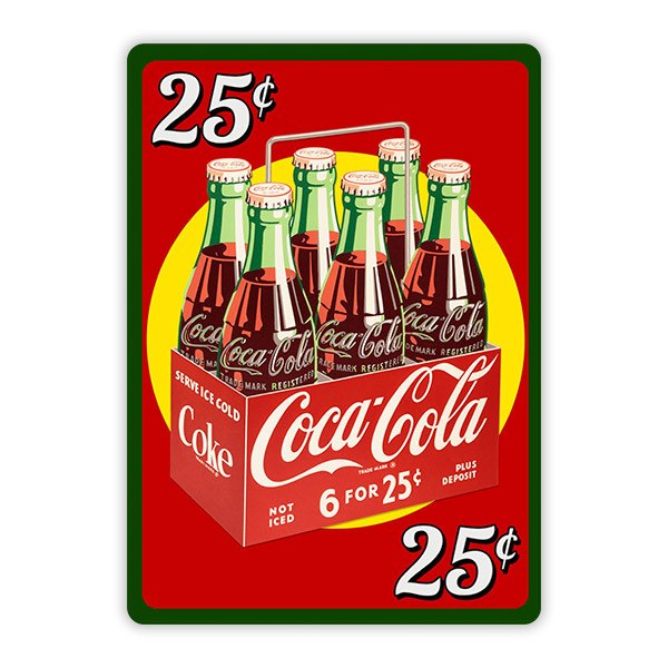 Adesivi per Auto e Moto: 6 Confezioni di Coca Cola a 25 Centesimi