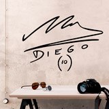 Adesivi Murali: Autografo di Maradona 2