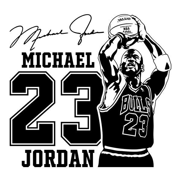 Adesivi Murali: Michael Jordan 23