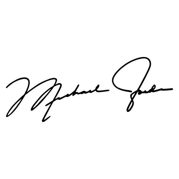 Adesivi Murali: Autografo di Michael Jordan