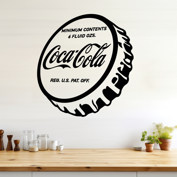 Adesivi Murali: Piatto Coca Cola