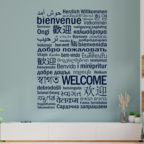 Adesivi Murali: Benvenuti a Lingue II