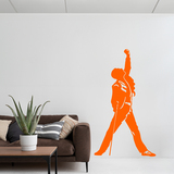 Adesivi Murali: Silhouette di Freddie Mercury 3