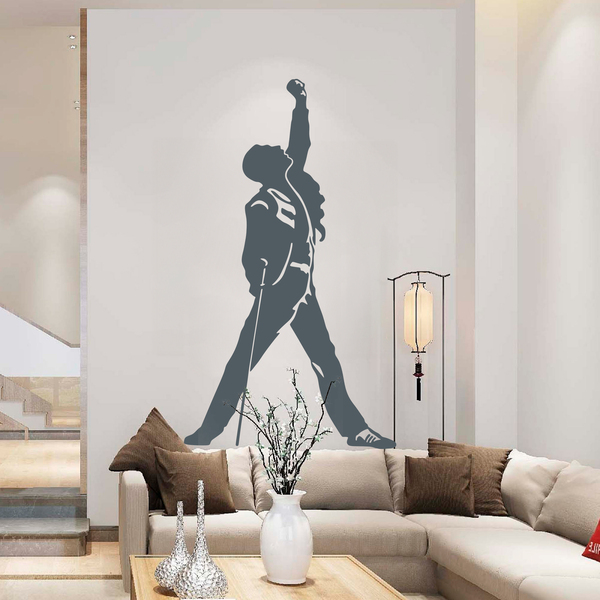 Adesivi Murali: Silhouette di Freddie Mercury