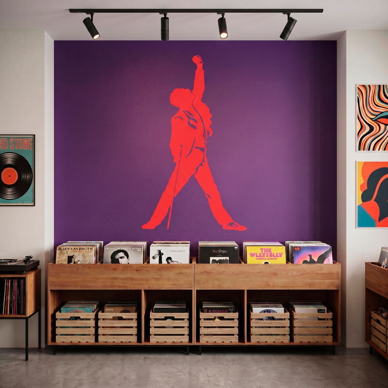 Silhouette di Freddie Mercury 5