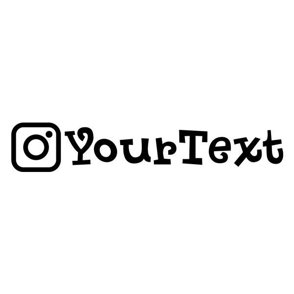 Adesivi per Auto e Moto: Instagram personalizzato