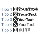 Adesivi per Auto e Moto: Instagram personalizzato 2