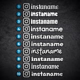 Adesivi per Auto e Moto: Instagram personalizzato