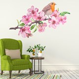 Adesivi Murali: Uccello tra le Orchidee 4