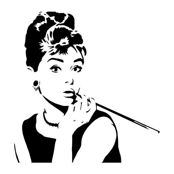 Adesivi Murali: Audrey Hepburn