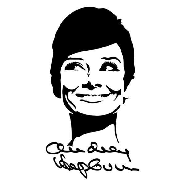 Adesivi Murali: Autografo Audrey Hepburn