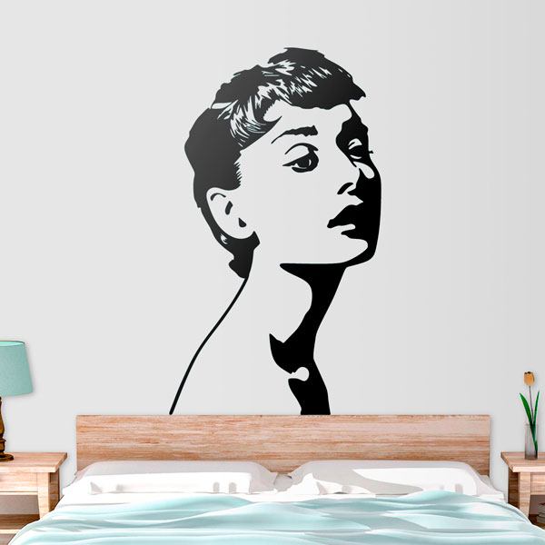 Adesivi Murali: Audrey Hepburn Belleza Angelical