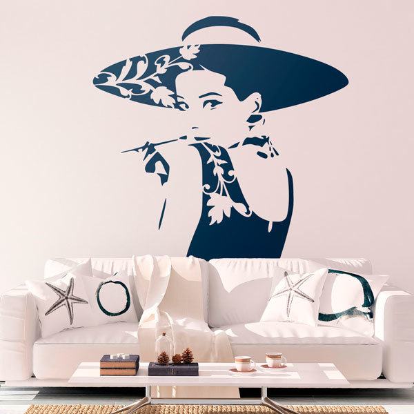 Adesivi Murali: Attrice Audrey Hepburn 
