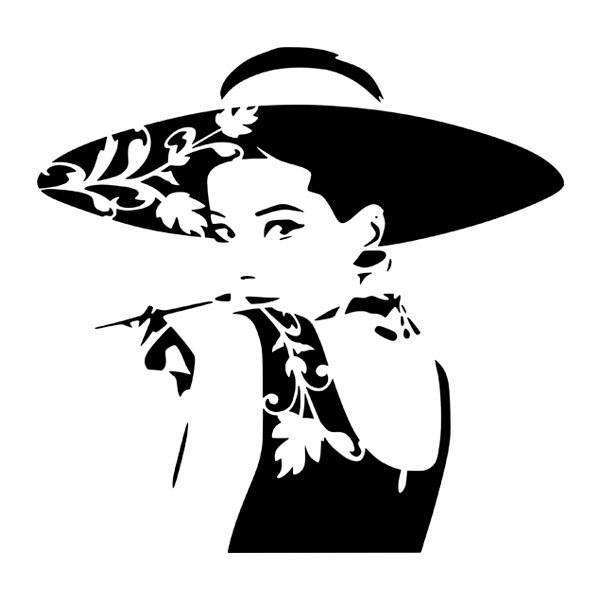 Adesivi Murali: Attrice Audrey Hepburn 