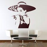 Adesivi Murali: Attrice Audrey Hepburn  2