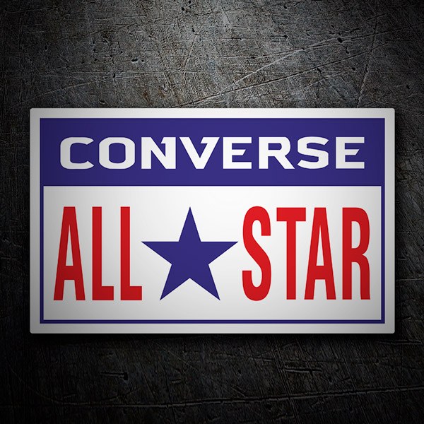 Adesivi per Auto e Moto: Converse All Star rettangolari