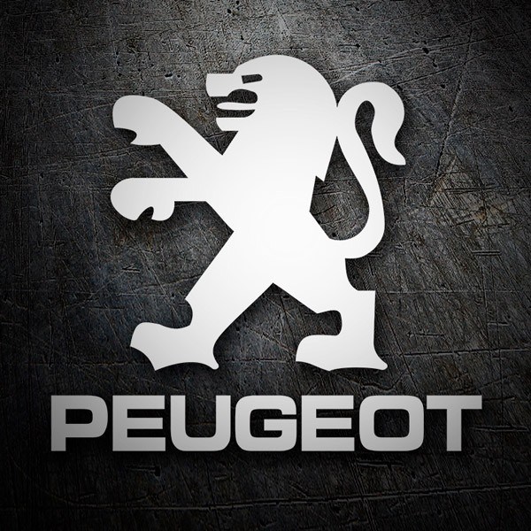 Adesivi per Auto e Moto: Logo Peugeot con Leone Stilizzato