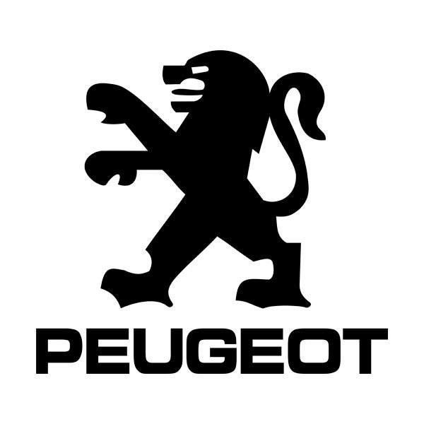 Adesivi per Auto e Moto: Logo Peugeot con Leone Stilizzato