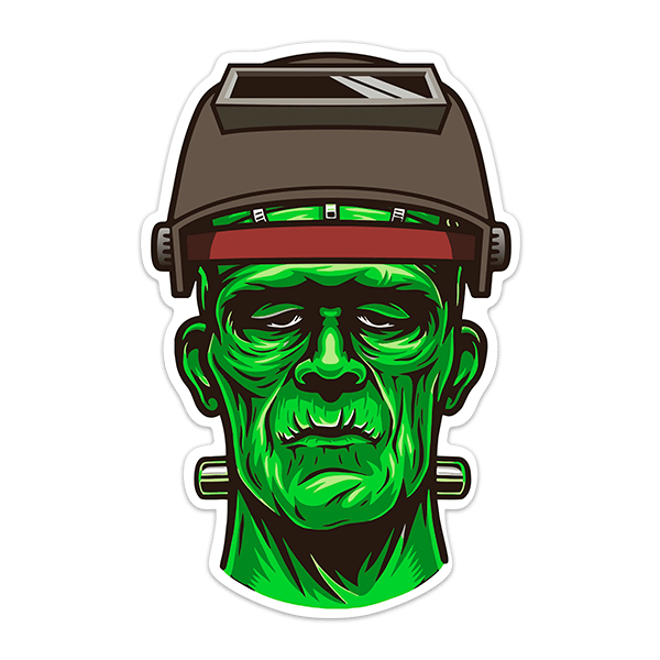 Adesivi per Auto e Moto: Frankenstein Saldatore 0
