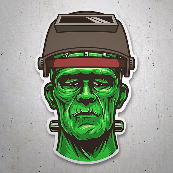 Adesivi per Auto e Moto: Frankenstein Saldatore