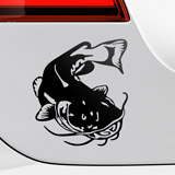 Adesivi per Auto e Moto: Pesce Gatto 2