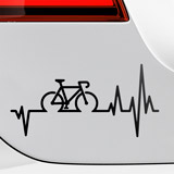 Adesivi per Auto e Moto: Cardiogramma Bicicletta 2