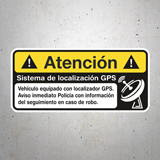 Adesivi per Auto e Moto: Atención GPS 3