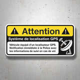 Adesivi per Auto e Moto: Attention GPS 3