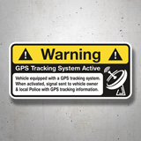 Adesivi per Auto e Moto: Warning GPS 3