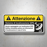 Adesivi per Auto e Moto: Attenzione GPS 3