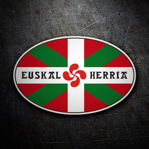 Adesivi per Auto e Moto: Ovale di Euskal Herria 1