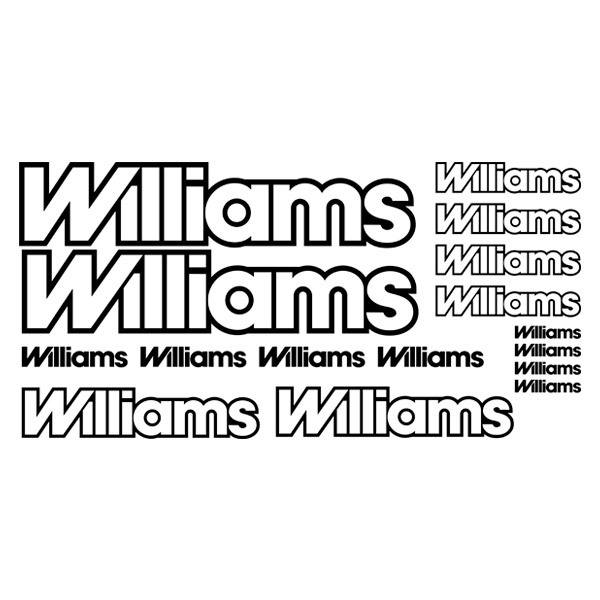 Adesivi per Auto e Moto: Set 16X Williams