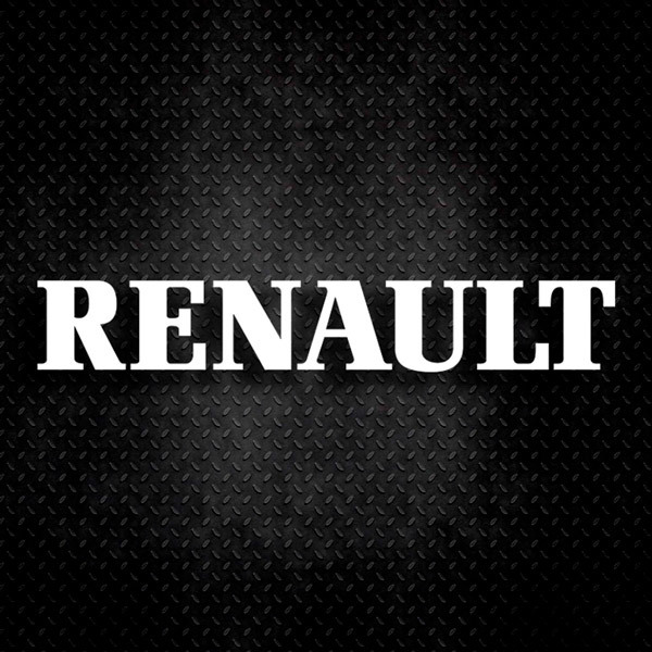 Adesivi per Auto e Moto: Logo Renault Centro Giallo